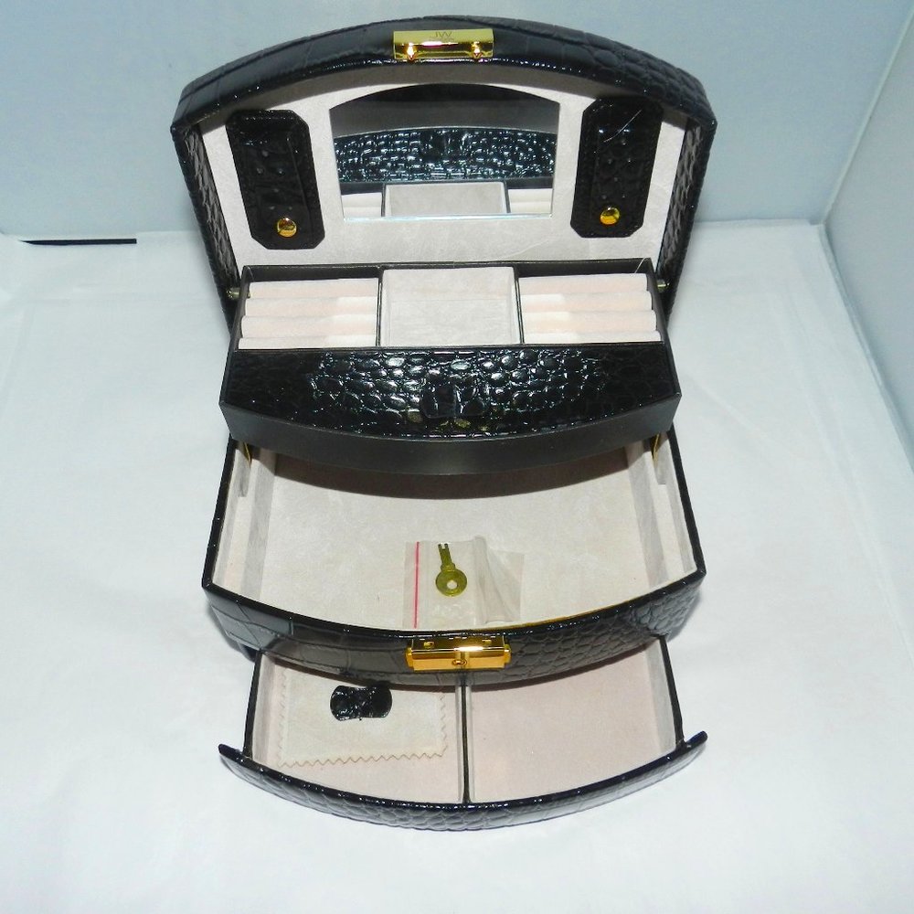 JW London Jewlery Case Black Moc Croc - Picture 4 of 8